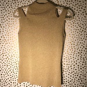 ESCADA gold top sz 38